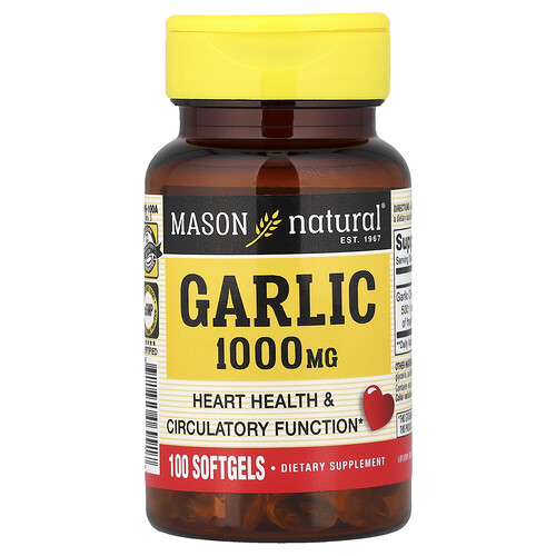 Mason Natural, Garlic, Knoblauch, 1.000 mg, 100 Weichkapseln