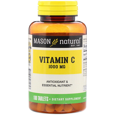 Mason Natural Витамин С, 1000 мг, 100 таблеток
