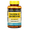 Mason Natural, Кальций и магний, 100 таблеток