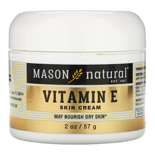 Mason Natural, كريم بشرة معزز بفيتامين هـ، أونصتان، (57 جم)