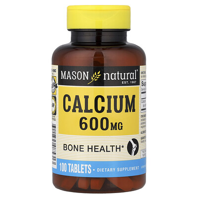 Photos - Vitamins & Minerals Mason Natural, Calcium, 600 mg, 100 Tablets MAV-08531