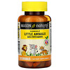 Mason Natural, Suplemento multivitamínico con forma de animalitos, Sabores frutales, 120 comprimidos masticables