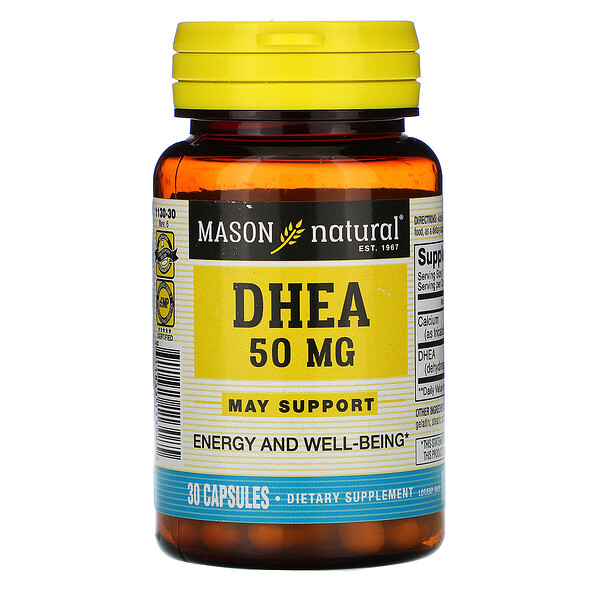 Mason Natural, DHEA, 50 mg, 30 capsules iHerb