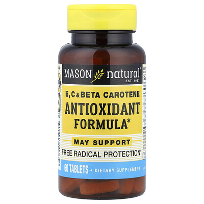 Product Image for Mason Natural, Vitamins E, C & Beta Carotene, 60 Tablets