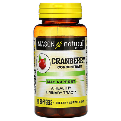 Mason Natural Cranberry Concentrate, 90 Softgels