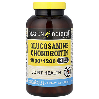 Mason Natural, Glucosamina y condroitina, 280 cápsulas