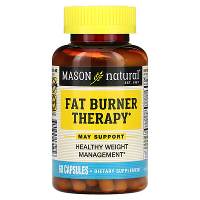 

Mason Natural, Fat Burner Therapy, 60 Capsules