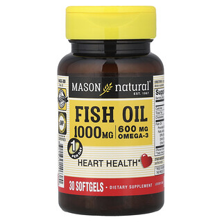 Mason Natural, Aceite de pescado, 1000 mg, 30 cápsulas blandas