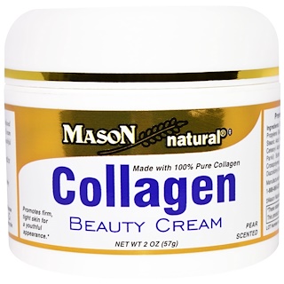 Mason Natural, Collagen Beauty Cream, Pear Scented, 2 oz (57 g)
