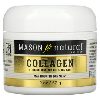 Mason Natural, Creme Premium de Colágeno para a Pele, 57 g (2 oz)