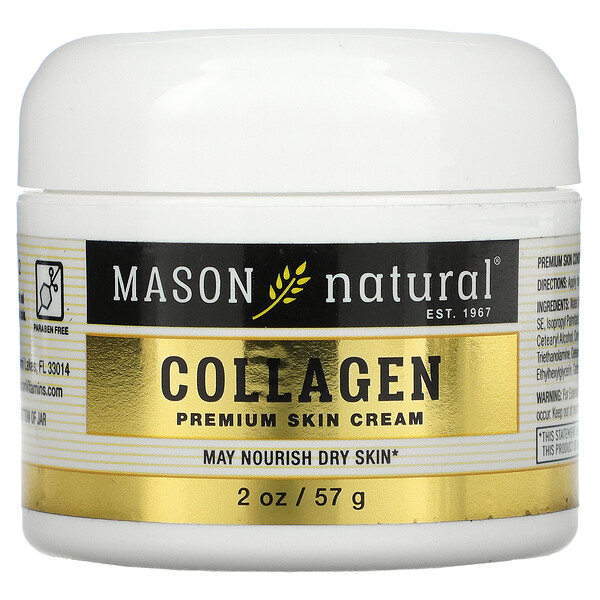 Mason Natural‏, משחת קולגן פרמיום לעור, 57 גרם (2 אונקיות)