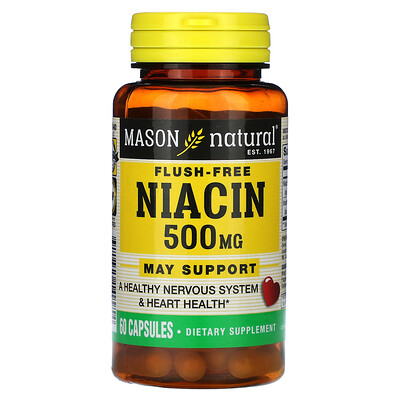 

Mason Natural Niacin Flush Free 500 mg 60 Capsules