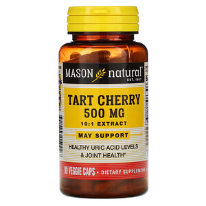 Масон Натуралс, Tart Cherry, 500 mg, 90 Veggie Caps отзывы