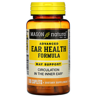 

Mason Natural Улучшенная добавка для здоровья ушей и слуха, 100 таблеток