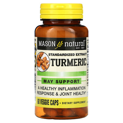 

Mason Natural Standardized Extract Turmeric 60 Veggie Caps