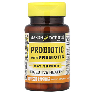 Mason Natural, Probiyotik ve Prebiyotik, 40 Sebze Kapsülü