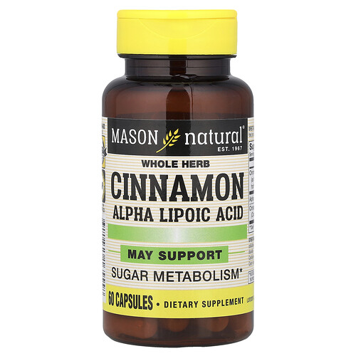 メイソンナチュラルズ Mason Natural, シナモンアルファリポ酸、60粒