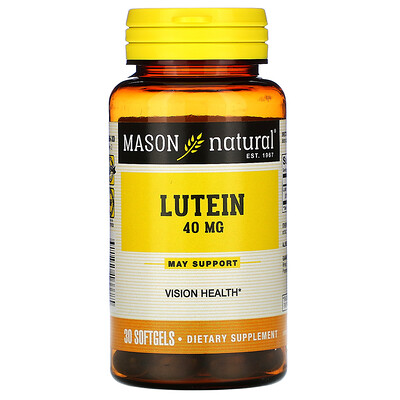 

Mason Natural Лютеин, 40 мг, 30 капсул