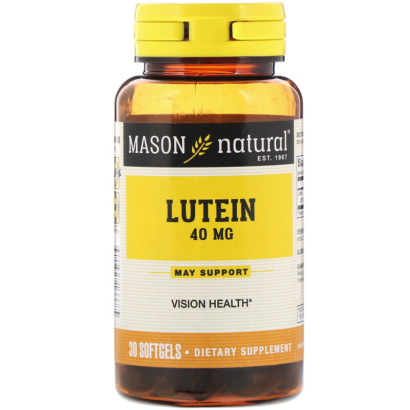 Mason Natural, Lutein, 40 mg, 30 Softgels iHerb