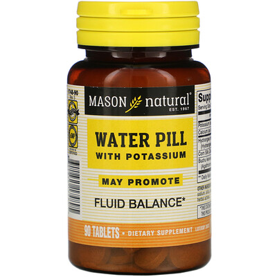 Mason Natural Водяные таблетки с калием, 90 таблеток