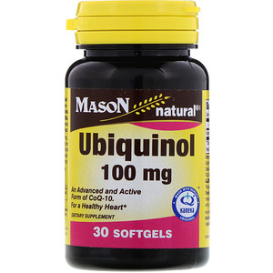 Отзывы о Масон Натуралс, Ubiquinol, 100 mg, 30 Softgels