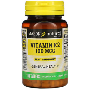 Масон Натуралс, Vitamin K2, 100 mcg, 100 Tablets отзывы