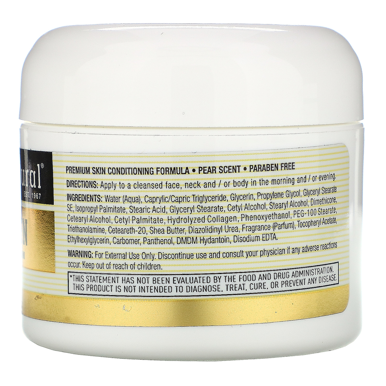 Mason Natural, Coconut Oil Skin Cream + Collagen Premium Skin Cream, 2 ...