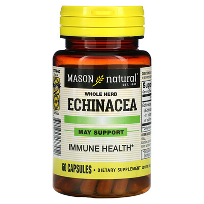 

Mason Natural Whole Herb Echinacea 60 Capsules