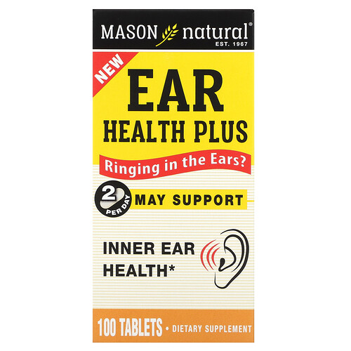 Mason Natural Ear Health Plus, 100 Tablets