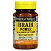 Mason Natural, Brain Power with Sage Extract, 60 Caplets