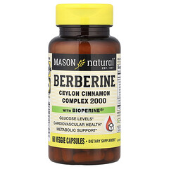 Берберин із BioPerine®, 60 вегетаріанських капсул