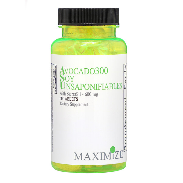 Maximum International, Avocado 300 Soy Unsaponifiables, 300 mg, 60 Tablets