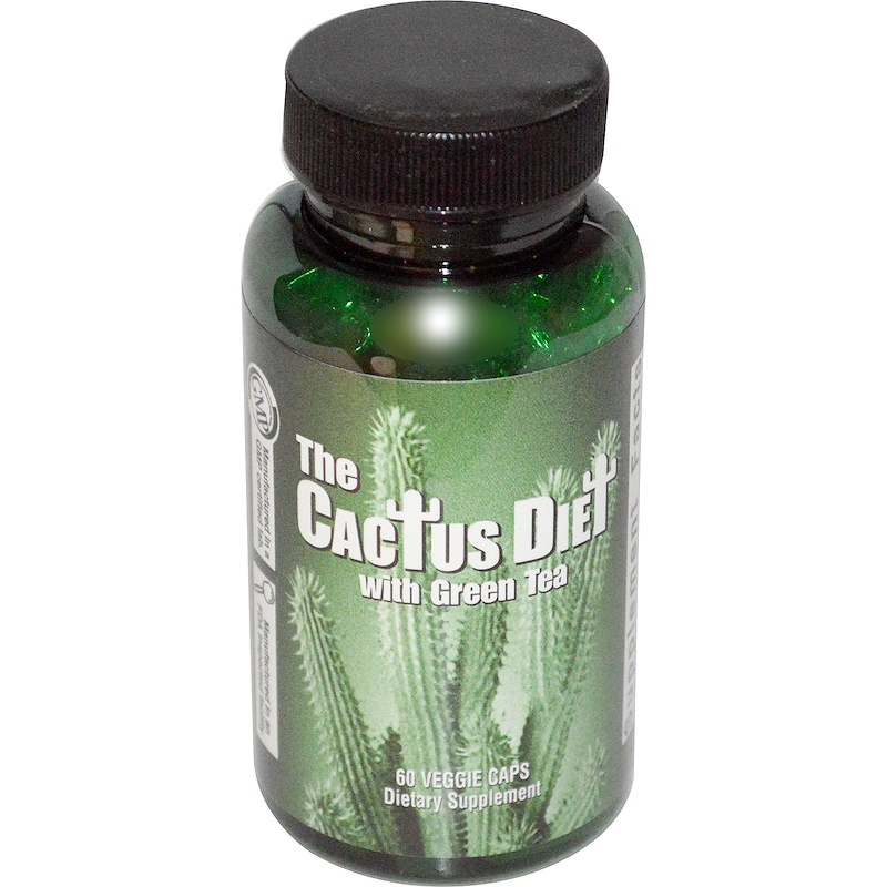 Maximum International, The Cactus Diet, with Green Tea, 60 Veggie Caps