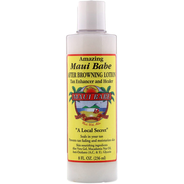 Maui Babe‏, After Browning Lotion, קרם לחיזוק השיזוף וריפוי העור,‏ 236 מ"ל