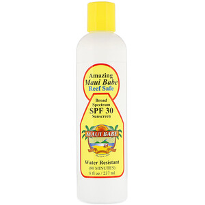 Maui Babe, Amazing Sunscreen, SPF 30, Reef Safe, 8 fl oz (237 ml) отзывы