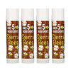 Sierra Bees, オーガニックリップバーム、ココナッツ、4個パック、各4.25g(.15oz)