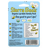 Sierra Bees‏, عبوة بلسم شفاة عضوي متنوعة، 4 عبوات، .15 أونصة (4.25 جم) لكل عبوة