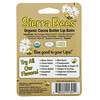 Sierra Bees, オーガニックリップバーム、ココアバター、4パック、各.15 oz (4.25 g) 