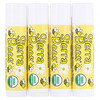 Sierra Bees, 유기농 립밤, 크림 브룰레, 4 팩, .각각 15 oz (4.25 g)