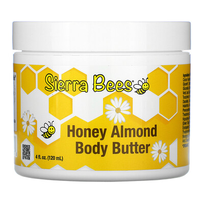Sierra Bees масло для тела с медом и миндалем, 120 мл (4 жидк. унции)