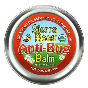Отзывы о Сиерра Бис, Anti-Bug Balm, Cedarwood, Geranium & Rosemary Oil, 0.6 oz (17 g)