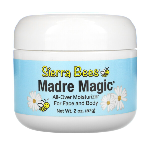 Sierra Bees‏, Madre Magic، غذاء ملكات النحل وبلسم العكبر متعدد الأغراض، 2 أونصة سائلة (57 مل)