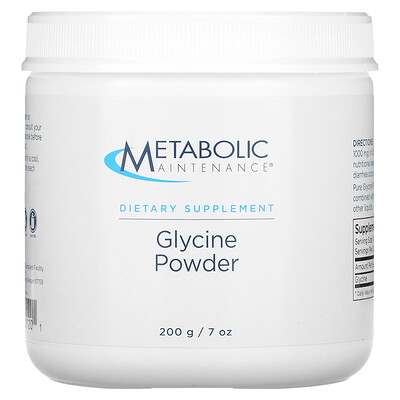 

Metabolic Maintenance Glycine Powder 7 oz (200 g)