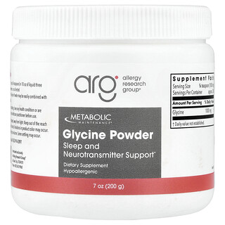 Metabolic Maintenance, Glycine en poudre, 200 g