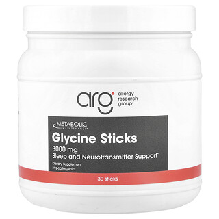 Metabolic Maintenance, Bâtonnets de glycine, 30 bâtonnets, (3 g) chacun