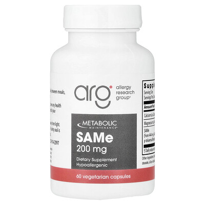 Metabolic Maintenance, SAMe, 200 mg, 60 cápsulas