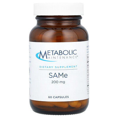 Metabolic Maintenance, SAMe, 200 mg, 60 cápsulas