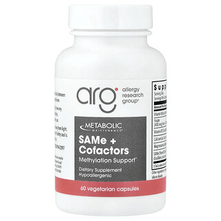 Metabolic Maintenance, SAMe + Kofaktor, 60 Kapsul Vegetarian