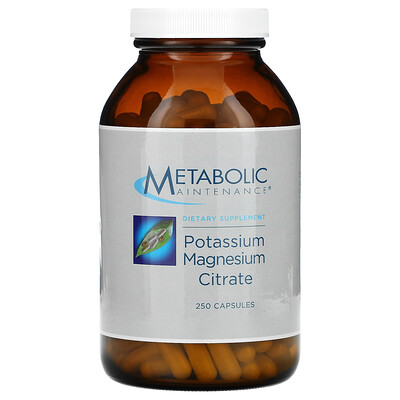 Metabolic Maintenance Potassium Magnesium Citrate, 250 Capsules