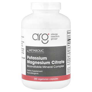 Metabolic Maintenance, Potassium Magnesium Citrate, 240 Vegetarian Capsules